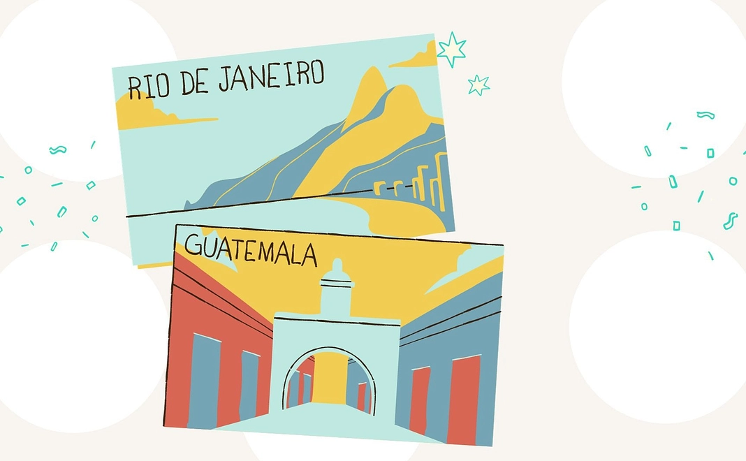 現地から絵葉書を送ります！