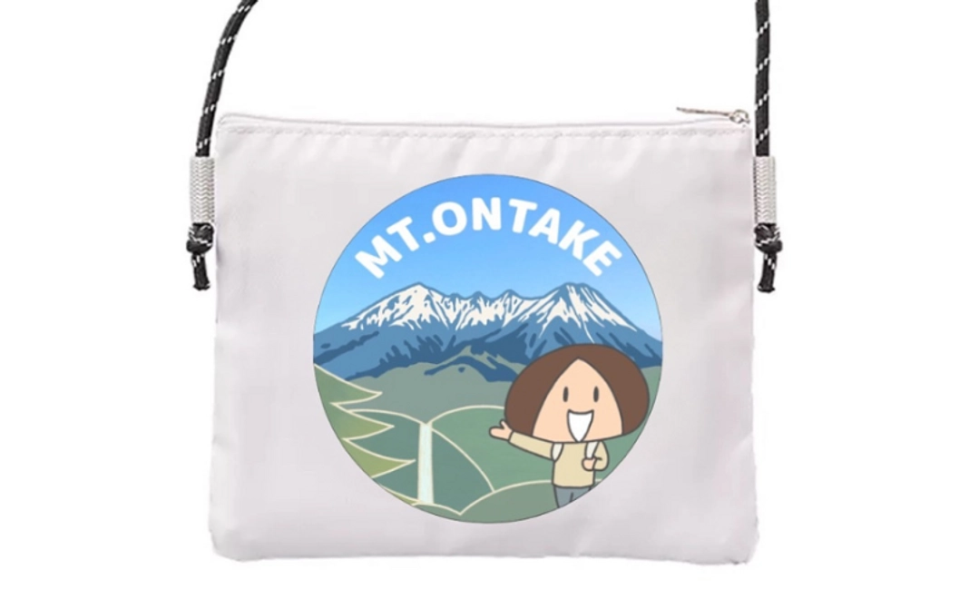 【クラウドファンディング限定】鈴木ともこ様の限定イラスト!登山に便利なオリジナルサコッシュ