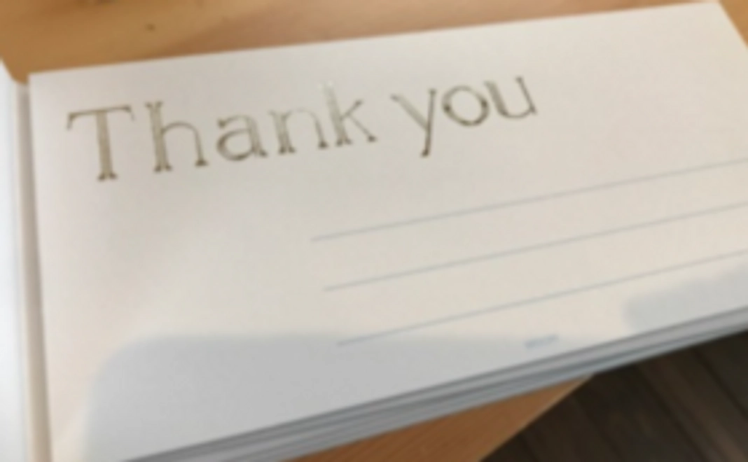 感謝のお手紙