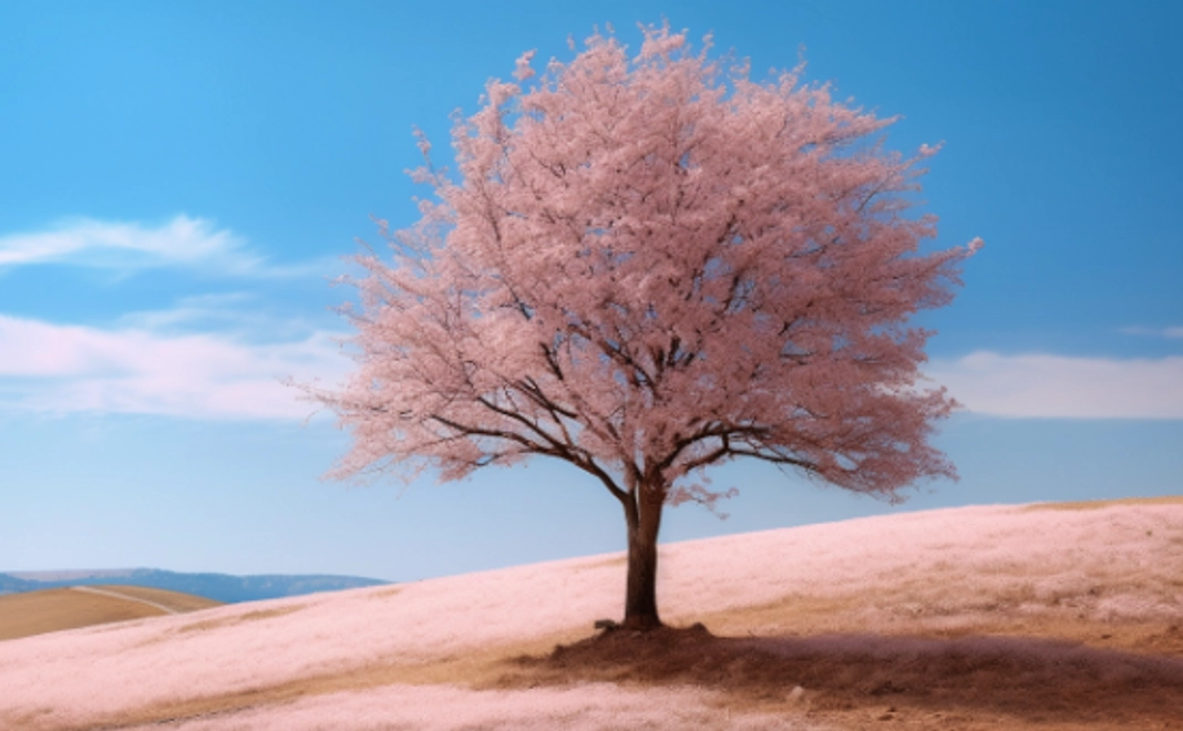 あなたの名前入りプレートの付いた桜の木が植樹されます。