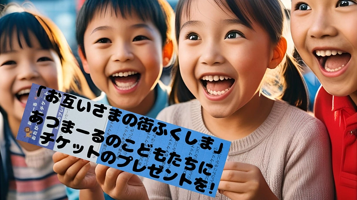 お互いさまの街ふくしま　あつまーるのこどもにチケットのプレゼントを