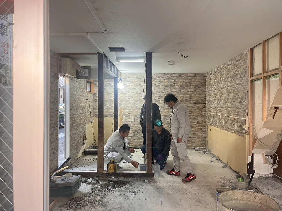 工事がついに始まりました！