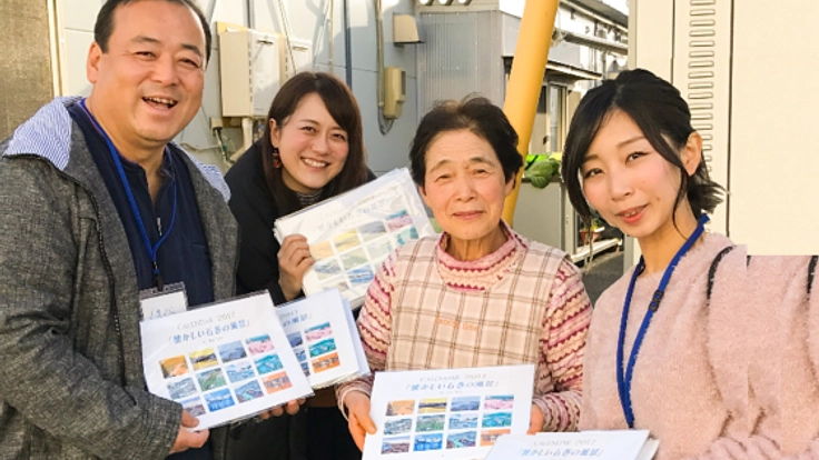 懐かしい石巻地方の絵のカレンダーを仮設住宅の皆様に届けたい！