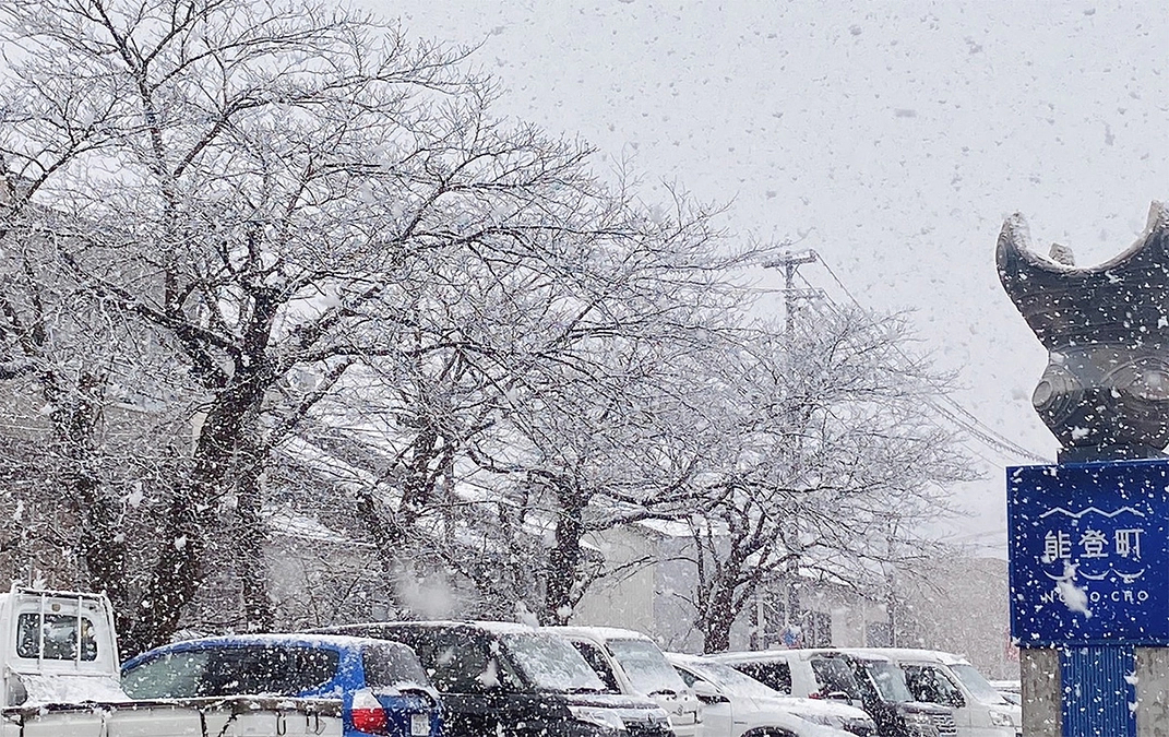 【近況報告】3月22日 能登は雪です