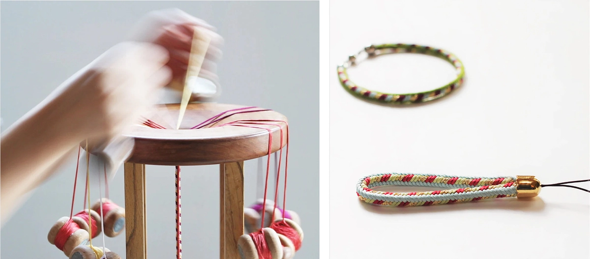 最後の追加リターン「有職組紐 道明の工房見学＆組紐づくり体験」と、体験型ツアー群ご案内