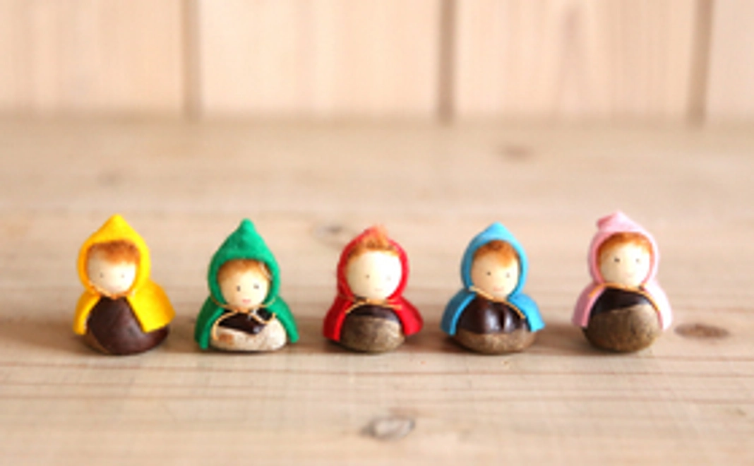 栃の実のこびと２人＋お礼の手紙