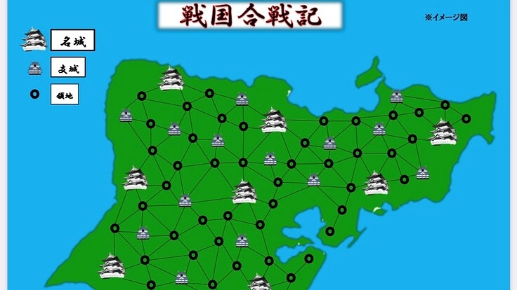 新感覚ボードゲーム!城を攻略!領地拡大カードを駆使して、いざ出陣!