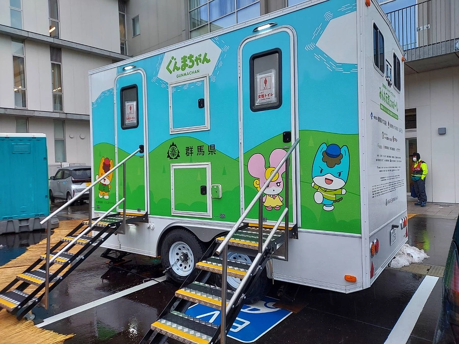 石川県能登町へトイレトレーラーを派遣しました！