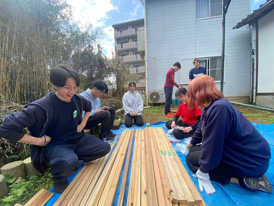 会場装飾の作成を行いました！