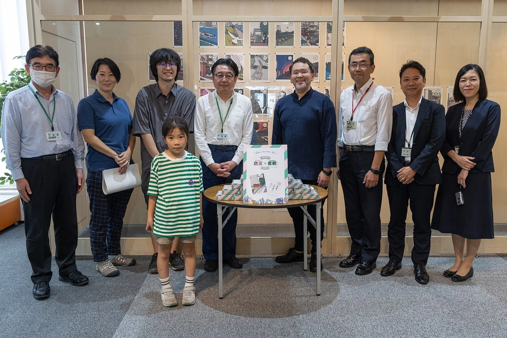 荒川102にて寄贈式の模様を取材いただきました！