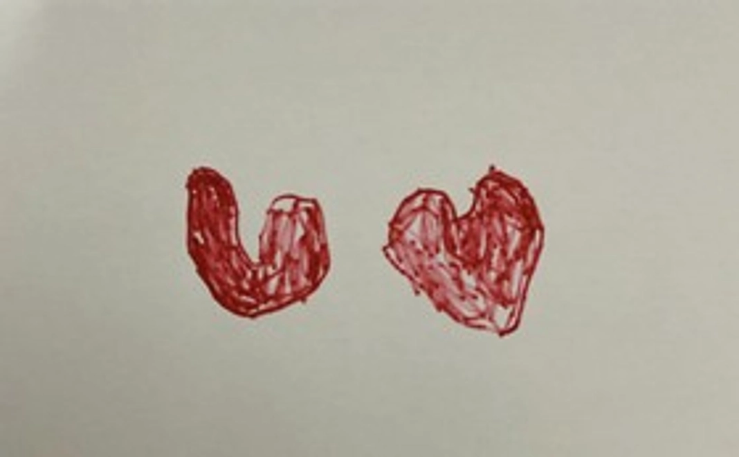 子ども達が描いた「感謝のポストカード」をお送りします。