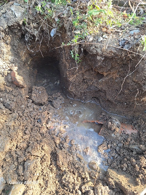 雨水排水経路の調査