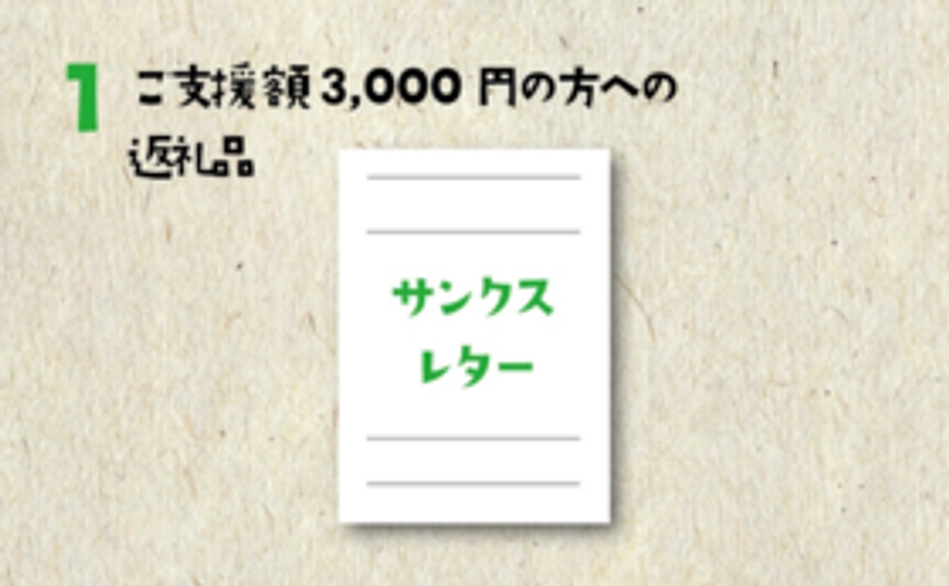 サンクスレターをお送りします