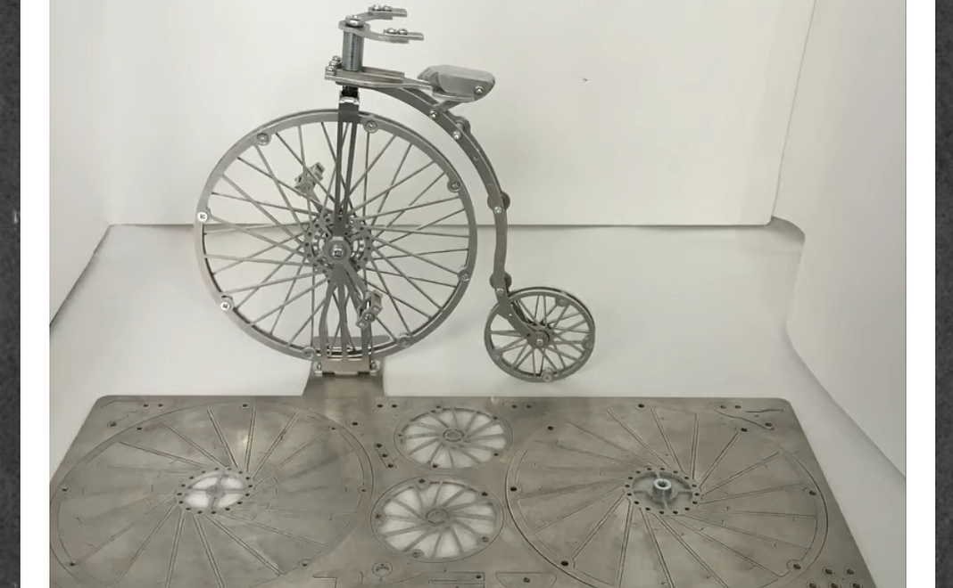 メタル製　高精度カット（5/1000mm）　レトロバイスクルール