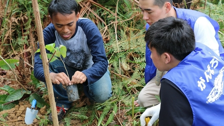 真っ黒な大地に森林を！インドネシア1000本植林プロジェクト