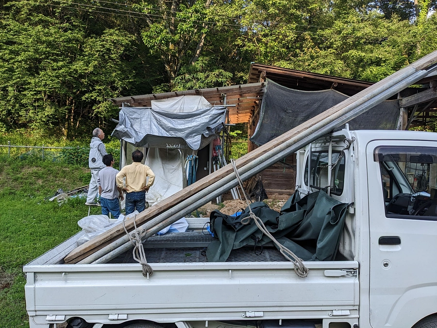 厩舎修繕の様子　PartⅢ