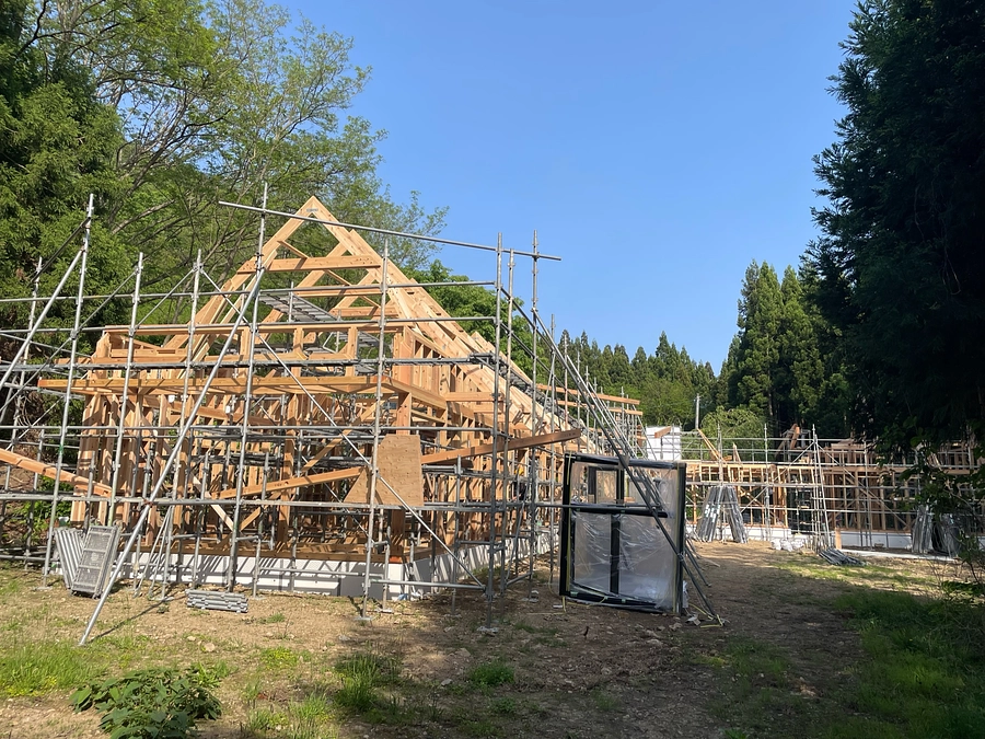 上棟しました！（骨組みの完成）