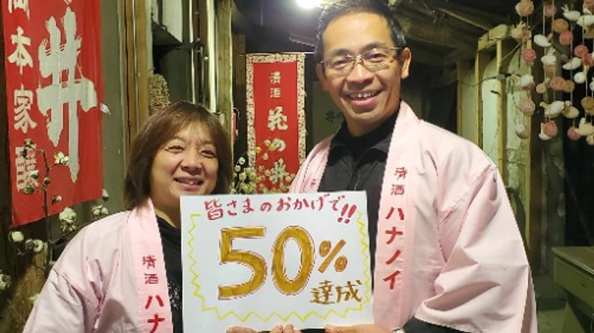【速報】目標の50％を達成！