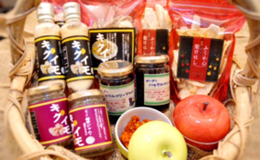 【いやしカフェで作ったボックスセット】福島の恵みたっぷり！林檎と梨のギフトボックスセット
