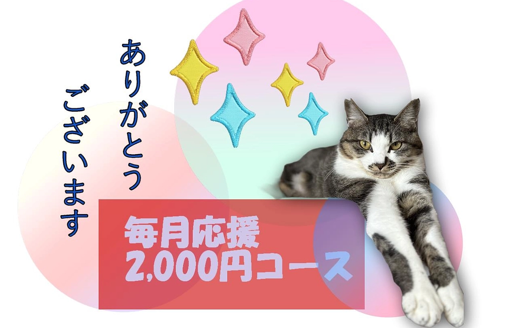 毎月応援　2,000円コース