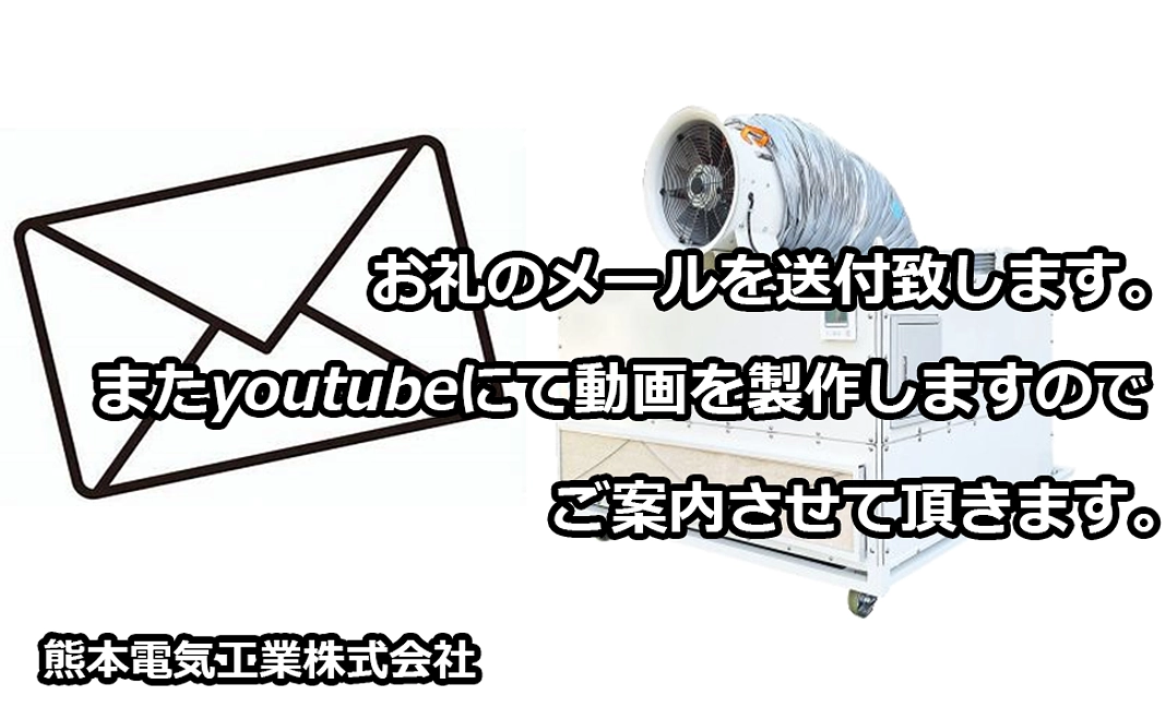 感謝のメールを送らさせて頂きます。