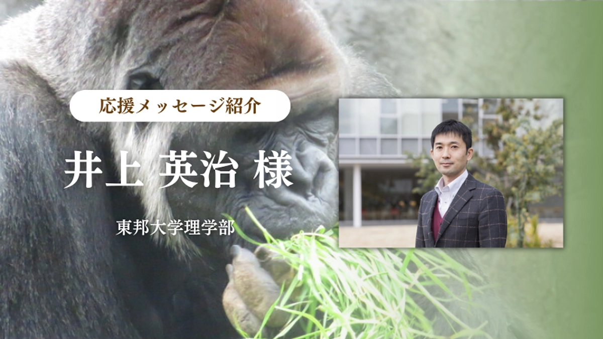 東邦大学理学部 井上 英治様からの応援メッセージのご紹介