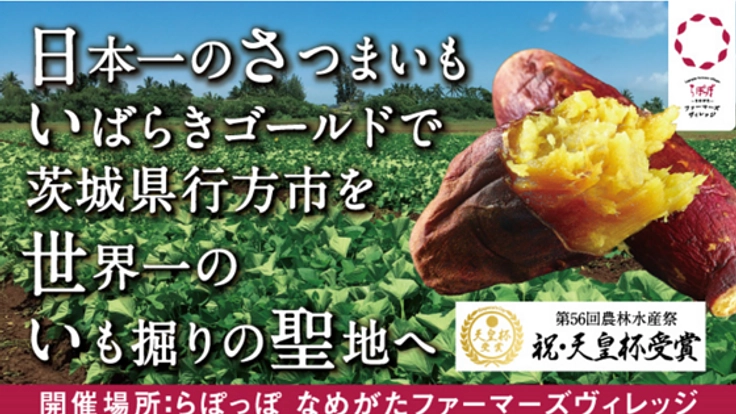 日本一のさつまいもで茨城県行方市を世界一のいも掘りの聖地へ