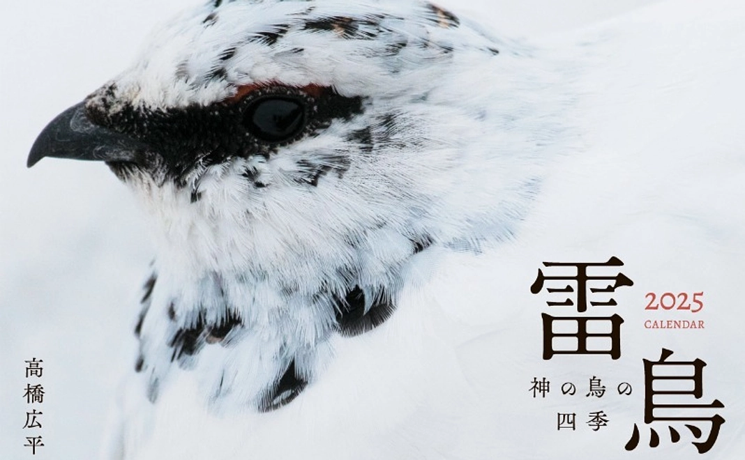 グッズ支援｜【㈱緑書房】雷鳥　神の鳥の四季カレンダー2025
