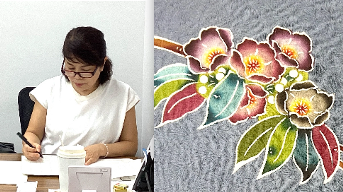 組合員紹介「みやざと紅型：宮里直美」