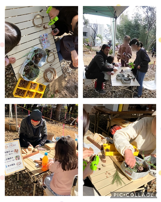 R12.8 イベント出店 あたごもりん 木育クラフト