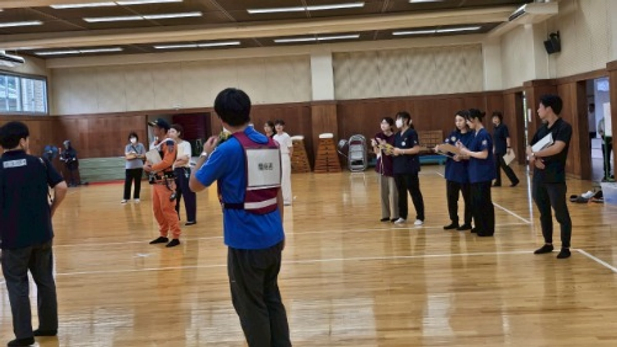 重信中学校での救命シミュレーション訓練に参加しました！