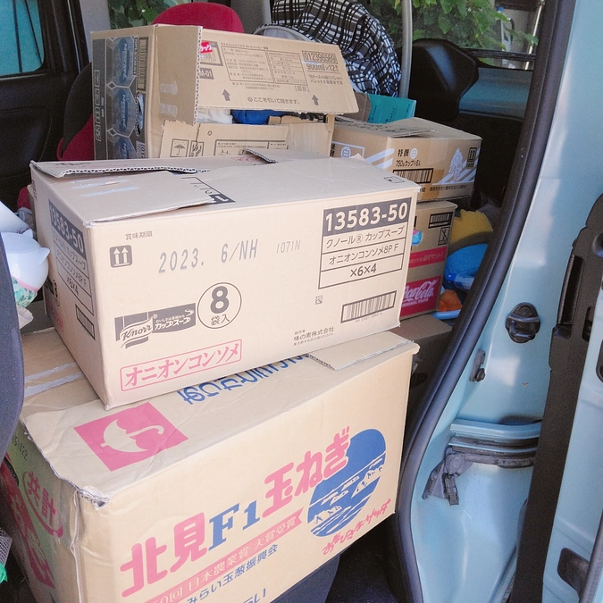 またまた荷物運び