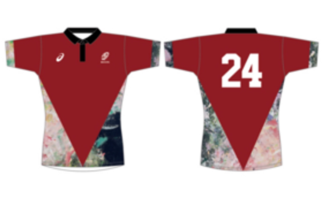 【異彩をまとうジャージ】支援者限定　早稲田ラグビー×ヘラルボニージャージ（サイズL）