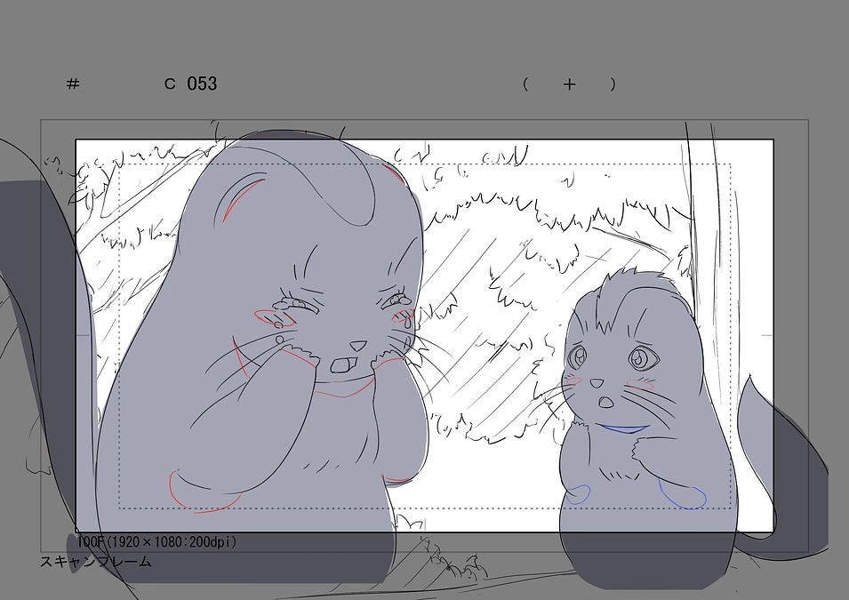 森の生き物を描く！