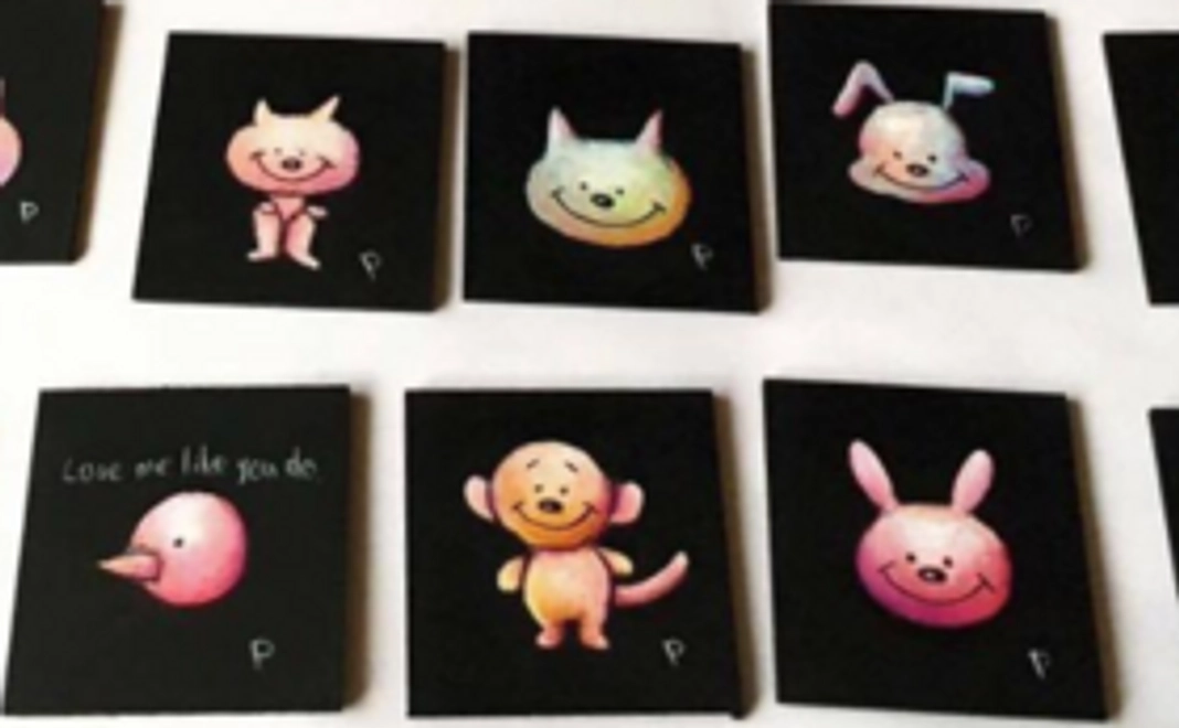 オリジナルチョークアートマグネット