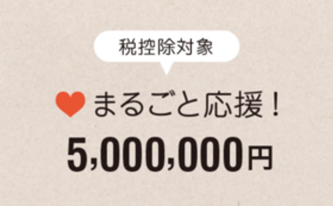 【税控除対象】まるごと応援5,000,000円コース