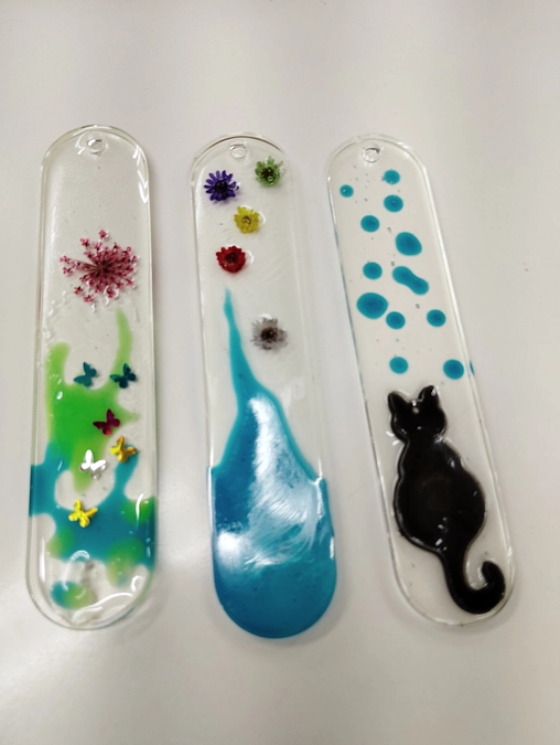 レジンで作ったしおり