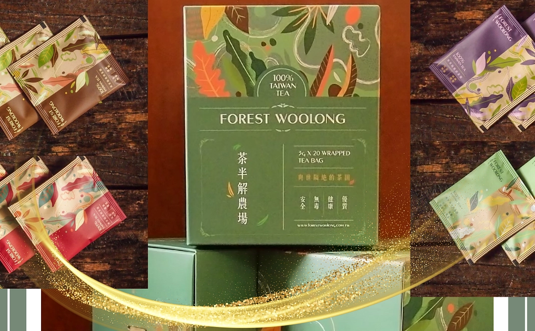 台湾烏龍茶三角立体ティーバッグアソート (3gx20袋)