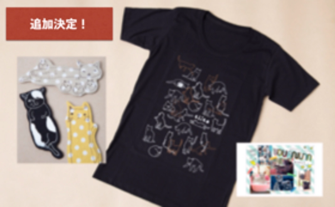 【追加決定！】猫イラストTシャツとマグネット