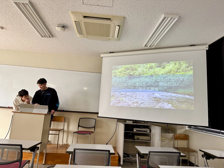 明日は卒業論文発表会です。