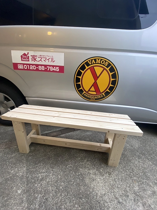 グランド用にベンチを作成！