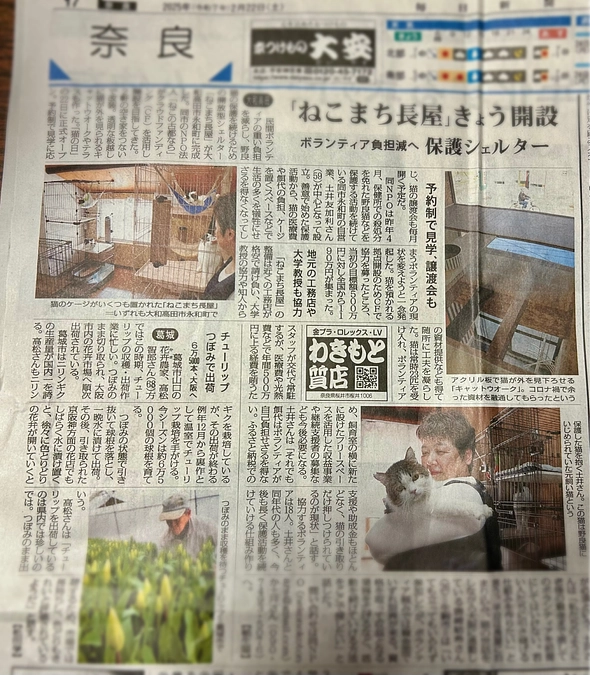実は毎日新聞さんにも掲載してもらってました❣️