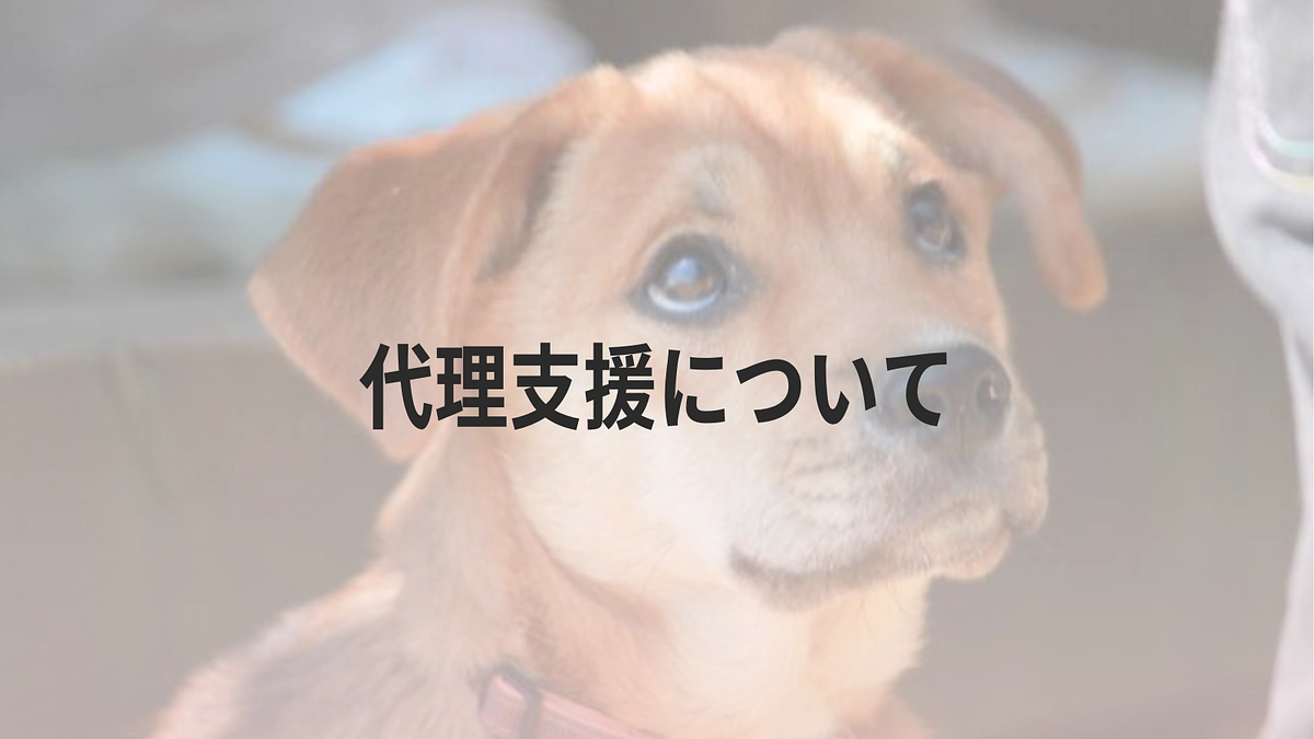 代理支援について〜インターネットでのご支援が難しい方へ〜