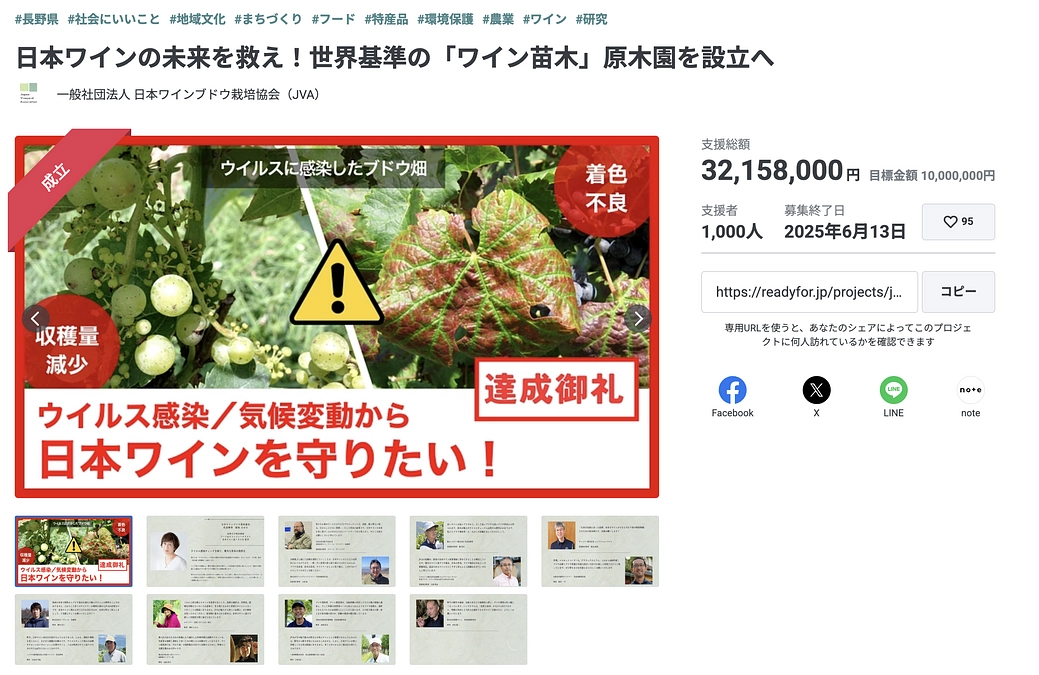 プロジェクト達成に心から御礼申し上げます。クラウドファンディング、無事終了しました！