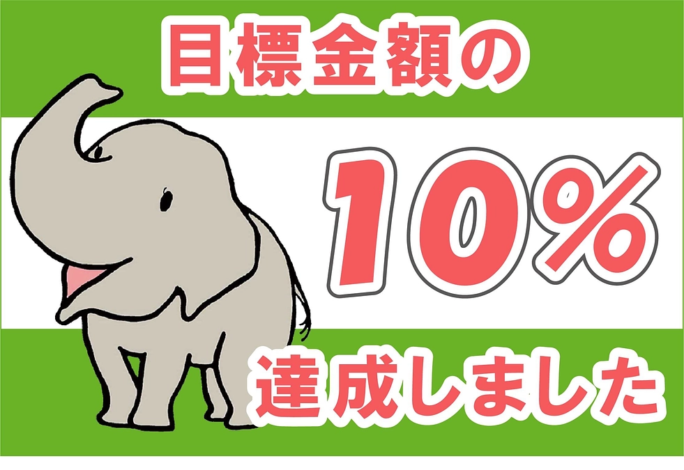 【活動報告②】初日にして目標金額１０％達成！！！！！
