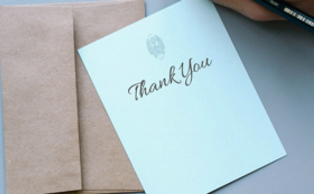 感謝のお手紙