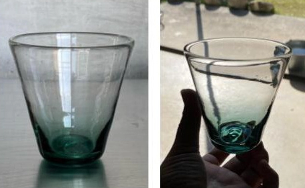 限定：琉球ガラスのグラス（リサイクルガラス・軽石ガラスを使用し沖縄の海を表現）