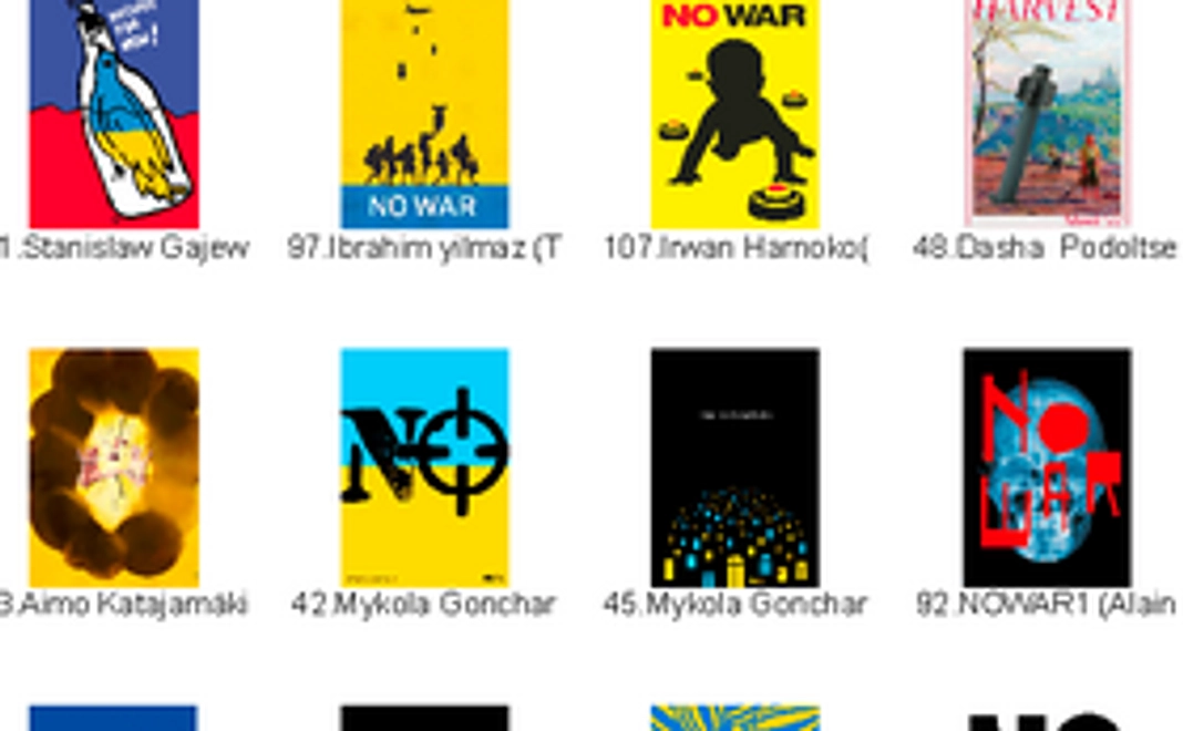 感謝のメールとポスター一覧の図録