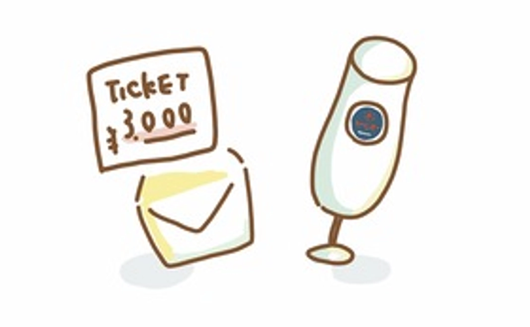 お食事券3,000円分とZaCaPaオリジナルビアグラス