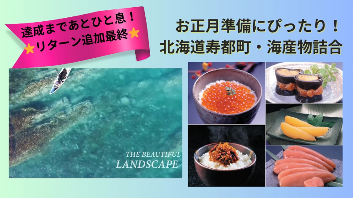 🌟リターン追加最後！🌟北海道寿都町の海産物詰合せ。リターン追加理由と、未来世代法の可能性